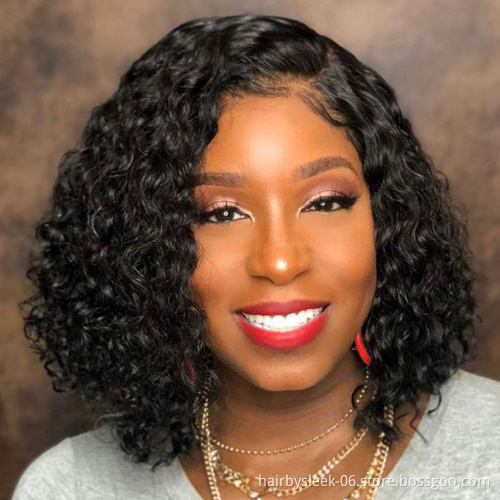 13 inches lace frontal wigs kinky curl style red blend curly glueless colored wigs human virgin hair lace front Human hair wigs